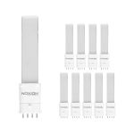 Mehrfachpackung 10x Noxion Lucent PL-S LED 4.5W 600lm - 840 Kaltweiß | Ersatz für 9W