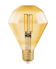 Osram Vintage 1906 LED E27 Birne Fadenlampe Gold 4.5W 420lm - 825 Extra Warmweiß | Ersatz für 40W