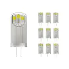 Mehrfachpackung 10x Noxion Bolt LED Capsule G4 1.8W 200lm - 830 Warmweiß | Ersatz für 20W