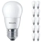 Mehrfachpackung 10x Philips Corepro LED Lustre E27 Kugel Matt 7W 806lm - 827 Extra Warmweiß | Ersatz für 60W