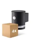 Mehrfachpackung 4x D'Lite Solis Wandleuchte Solar Schwarz Up & Down - 830 Warmweiß | IP54 - Bewegungssensor